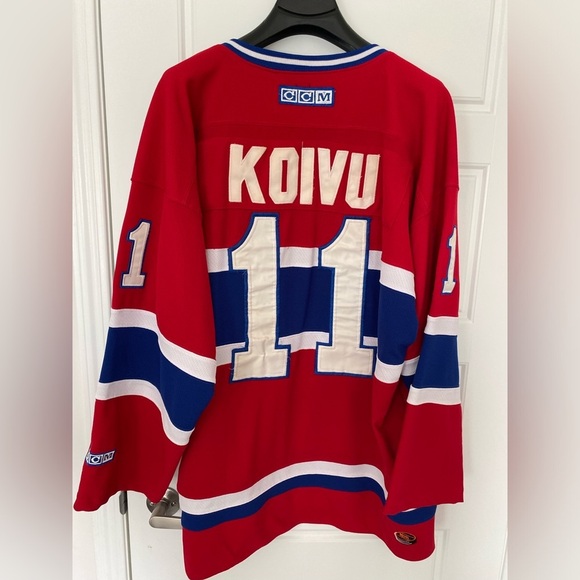 NHL MONTREAL CANADIENS SAKU KOIVU 11 Red Jersey in Large - Picture 8 of 14